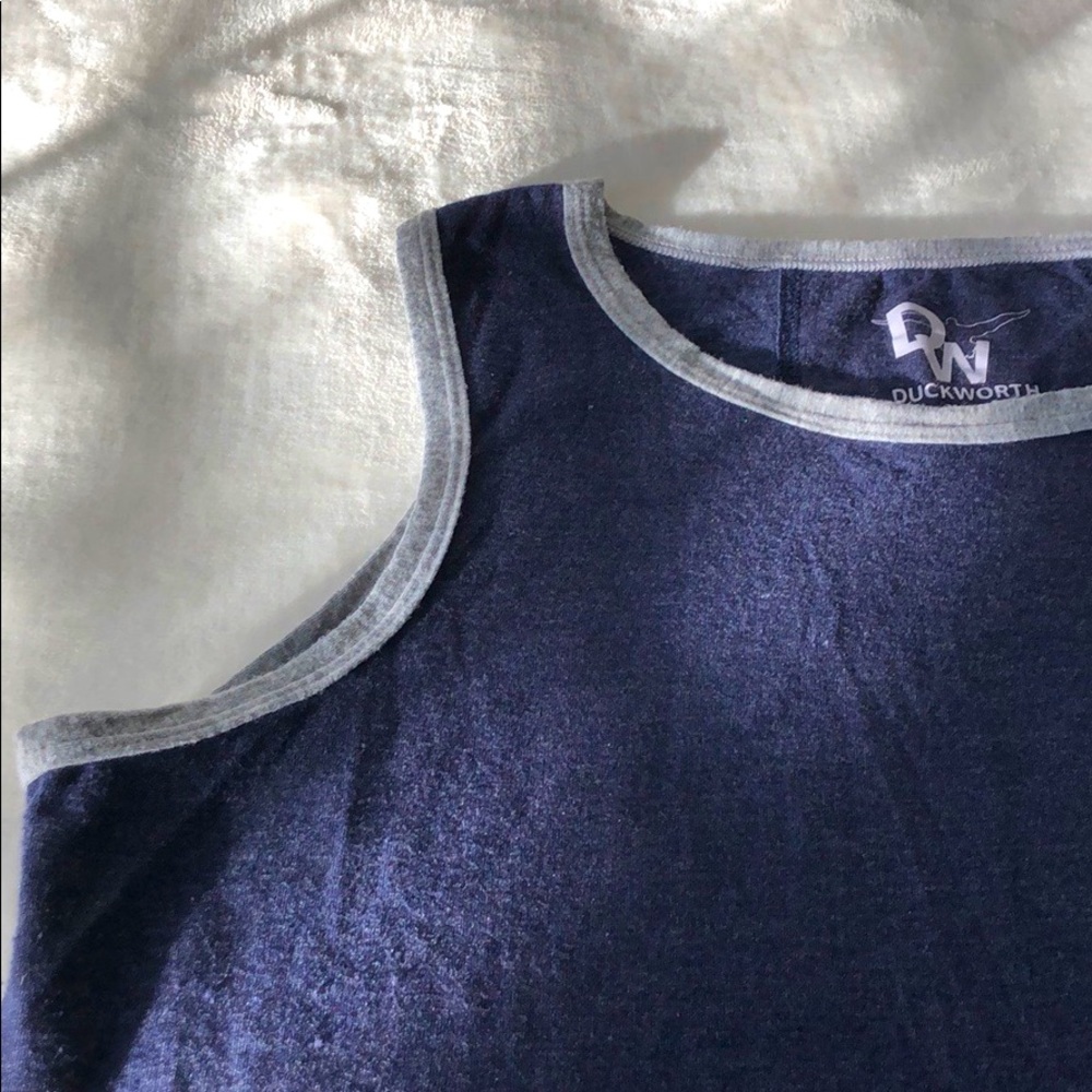 Men’s Duckworth Wool Tank Top in Navy